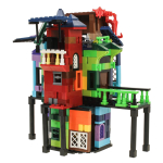 Конструктор блочный Аусини Дом 557дет., коробка 25841