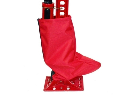 Защитный чехол на механизм домкрата типа Hi-Lift на молнии (красный)