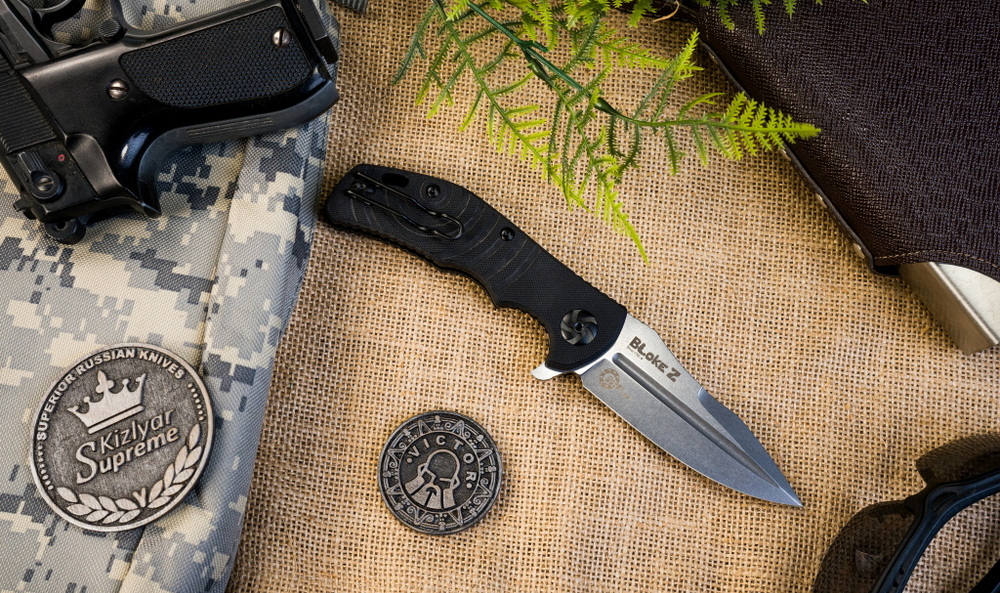 Складной нож Bloke Z Elmax StoneWash