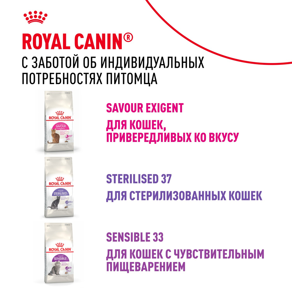 Royal Canin Protein Exigent Корм сухой сбалансированный для привередливых взрослых кошек 4 кг