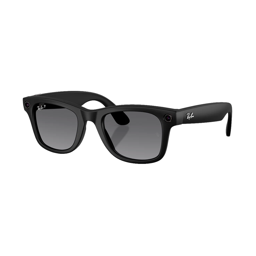 Умные очки Ray-Ban Wayfarer Matte Black / Polar Gradient Graphite 150 - 50 (RW4006)