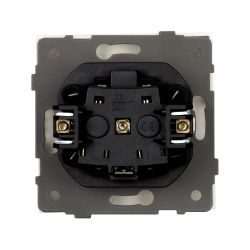 Механизм розетки влагозащищённый SCT-TENDO-MCP-SFPL-WH (230V, 16A) (Arlight, Матовый белый) 054602