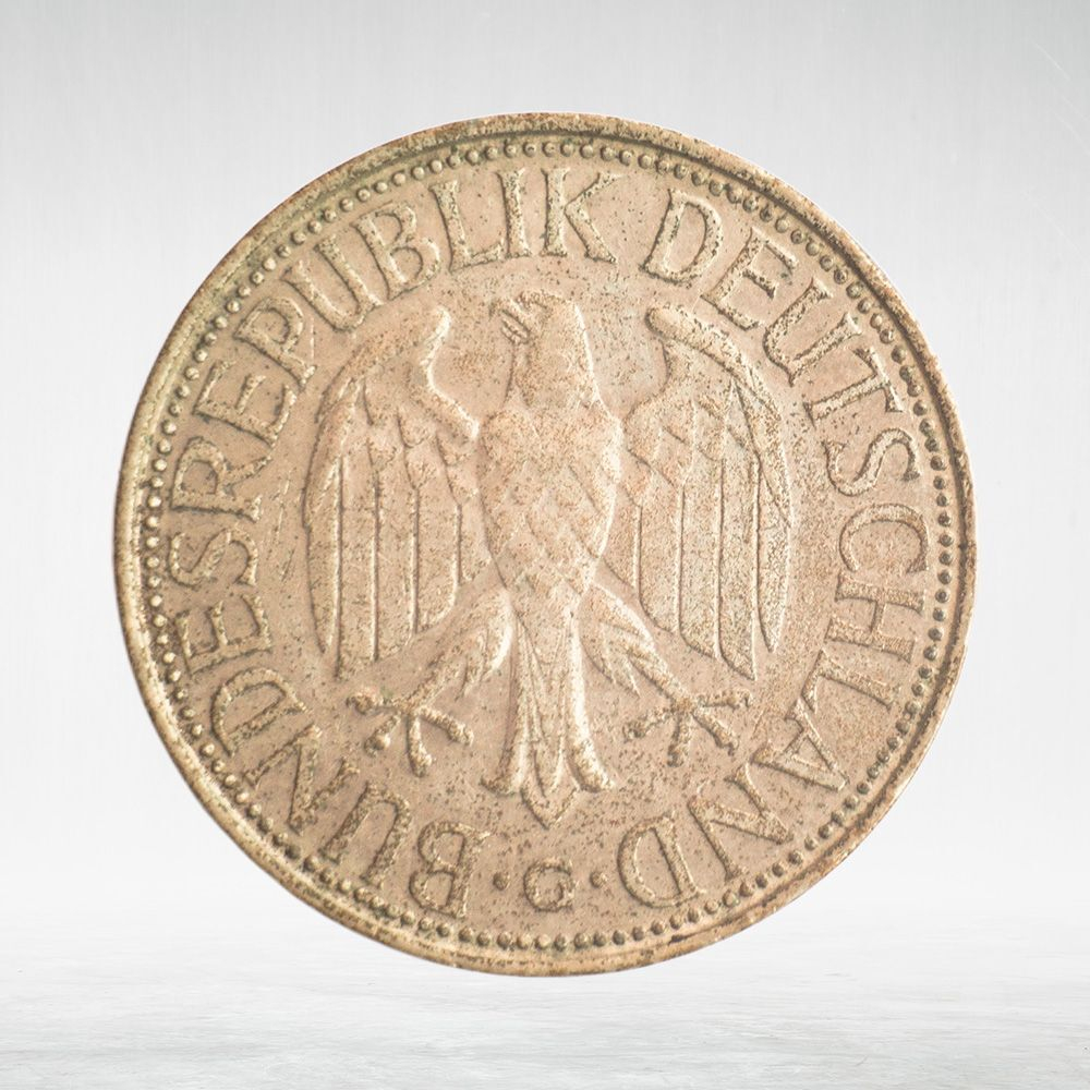 Germany, 1 Deutsche Mark, 1975, (Karlsruhe Mint - "G"), VF