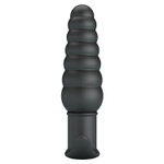 Черный анальный вибростимулятор Aeolis - 11 см. (Цвет: черный)