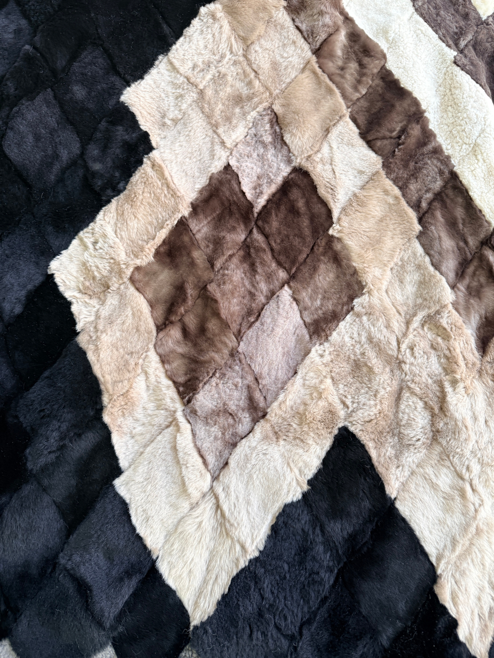 Покрывало меховое ковер из шкуры овчины