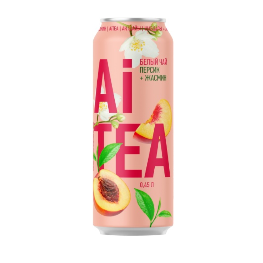 Белый чай Ai Tea Персик-жасмин ж/б 0.5 л