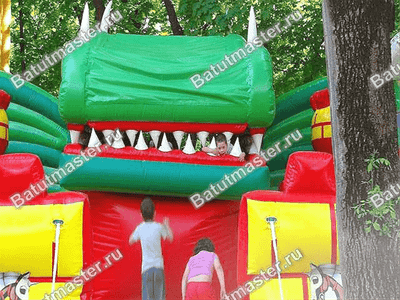 Механический батут "Дракон в замке"