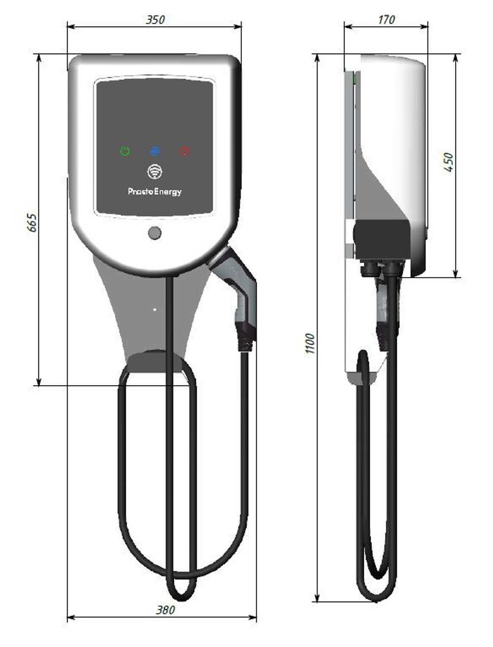 Зарядная станция Стрим Электро АС 1.2M - 7