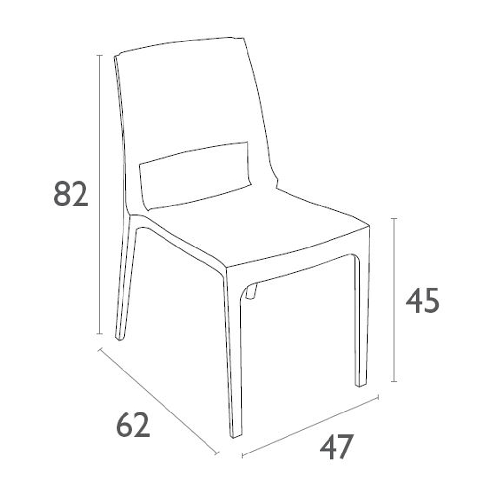 Стул пластиковый плетеный Siesta Contract Verona, белый