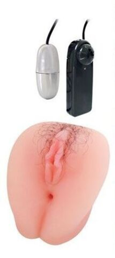 Телесная вибровагина Erowoman-Eroman (Цвет: телесный)