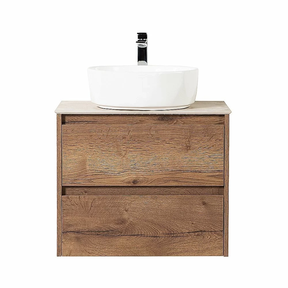 Тумба с раковиной и столешницей BelBagno KRAFT 70 Rovere Tabacco