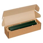 Набор из двух свечей темно-зеленого цвета из коллекции edge, 24,5 см