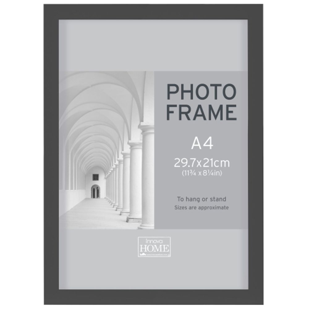 Innova PI01498 фоторамка 21*29,7 cm Block frame под фото А4, черный, МДФ | Innova