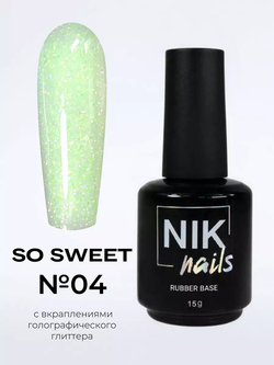 Камуфлирующая база Nik Nails So Sweet Rubber Base № 04 15 g