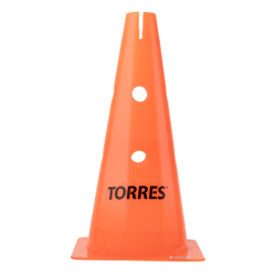 Конус тренировочный TORRES TR1010 с отверстиями, высота 38 см