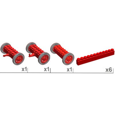 Подвижная платформа 35x20x16 см GigaBloks 7,5"
