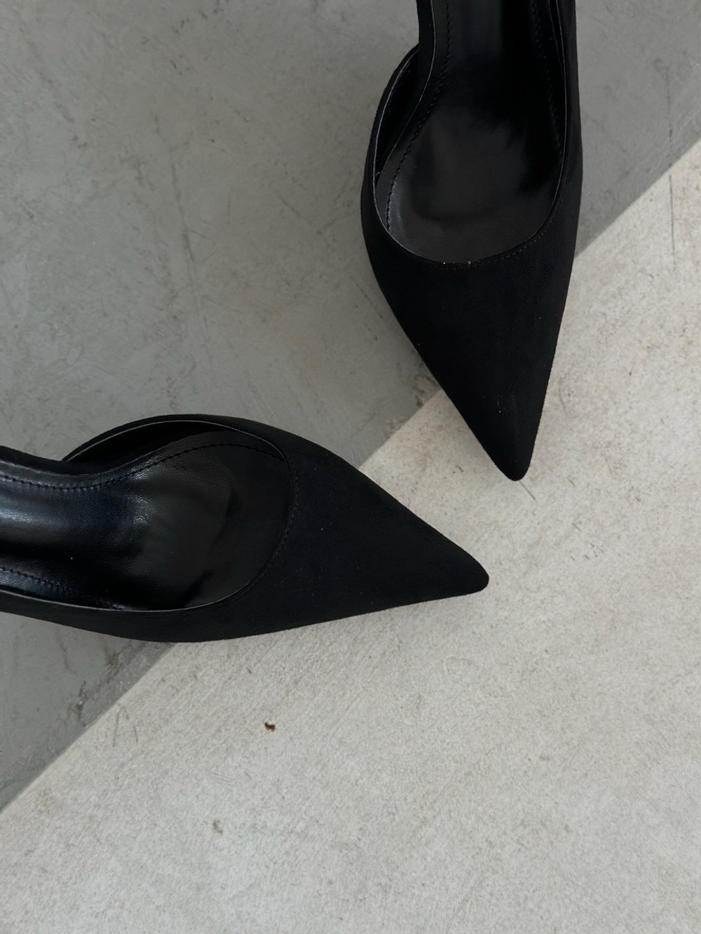 Туфли из эко замши