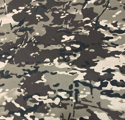 Ткань сорочечная Тиси 120 г/м2, ш. 150 см, чёрный мультикам