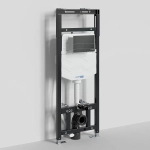 Инсталляция для унитаза WasserKraft Alme 15TLT.010.ME.MB04 с черной матовой кнопкой