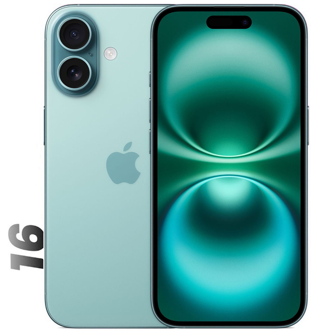 Смартфон Apple iPhone 16 256 ГБ («Морская бирюза» | Teal)