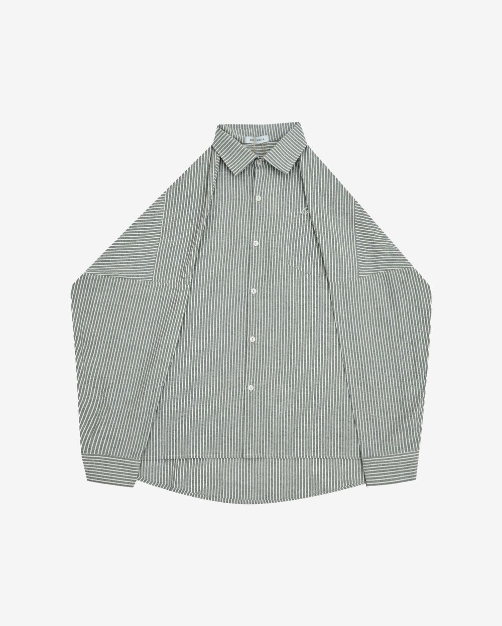 Рубашка One Two Oversized Striped Shirt Grey