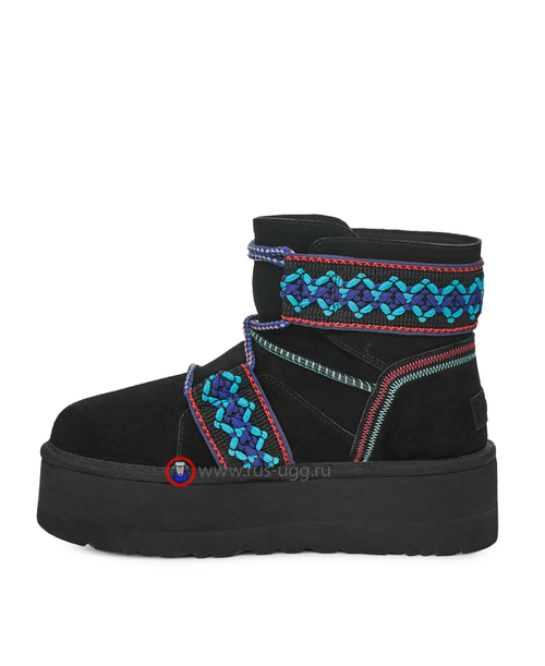CLASSIC MINI BRAID PLATFORM Black