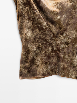 Massimo Dutti Струящийся топ, цвет жженого апельсина