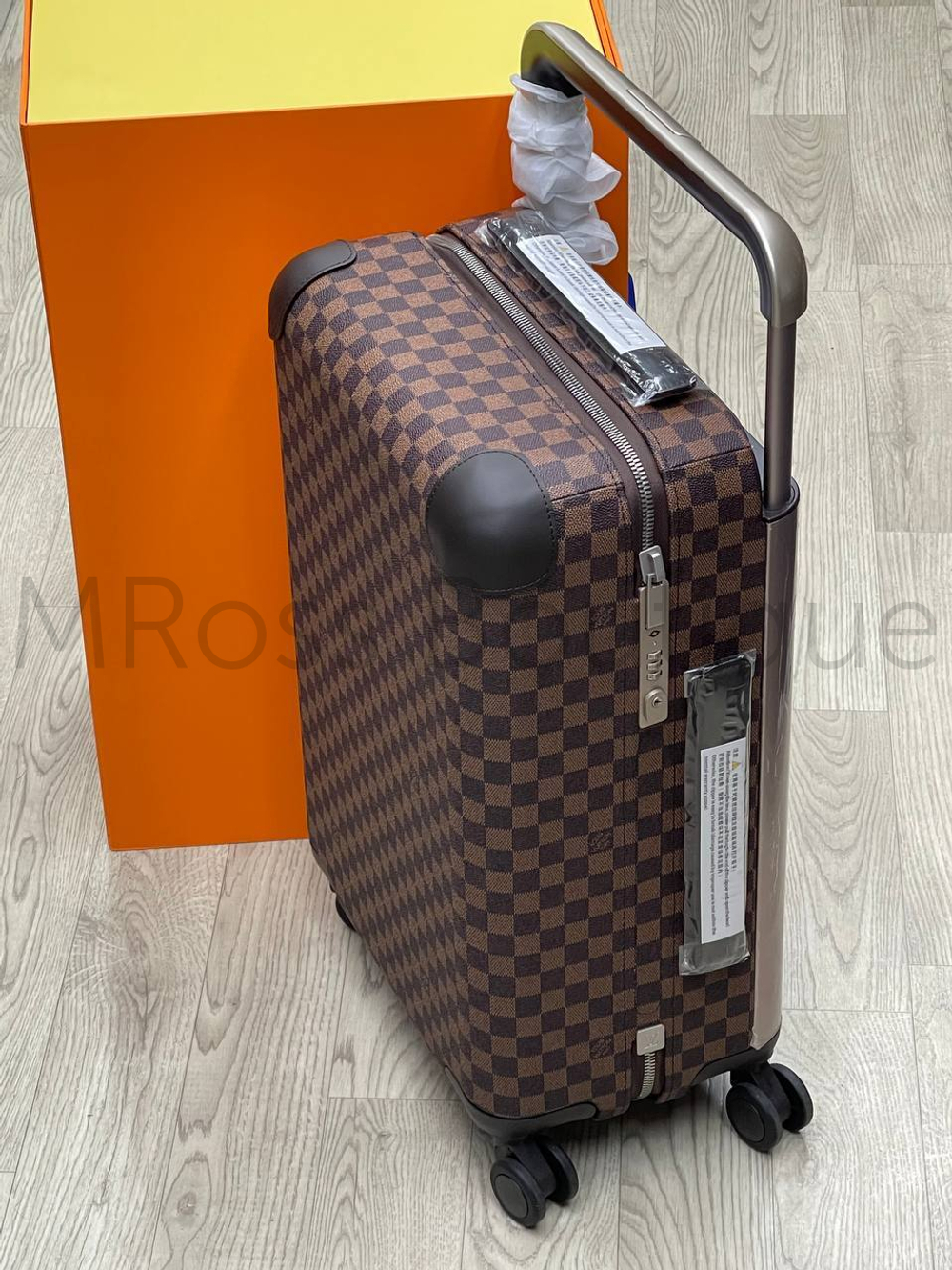 Чемодан Louis Vuitton Horizon 55 Damier Ebene (Луи Виттон) в коричневую  шашку