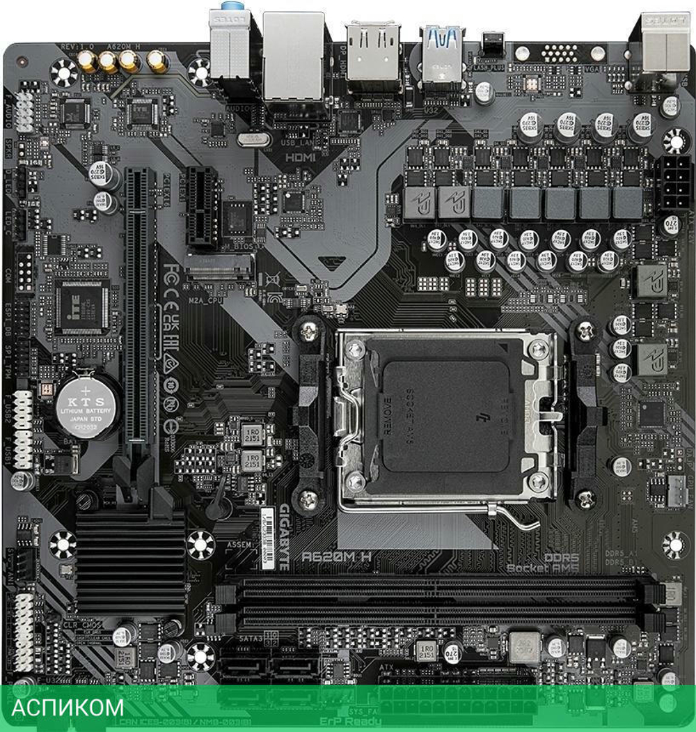 Материнская плата GigaByte A620M H DDR5