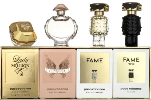 PACO RABANNE MINI SET LADY MILLION EDP 5 ML+OLYMPEA EDP 6 ML+FAME EDP 4 ML+FAME PARFUM 4 ML