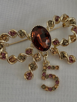 Брошь Lanzerotti, Alhambra, бант с кристаллами, LZ-25.04-129 (розовый)