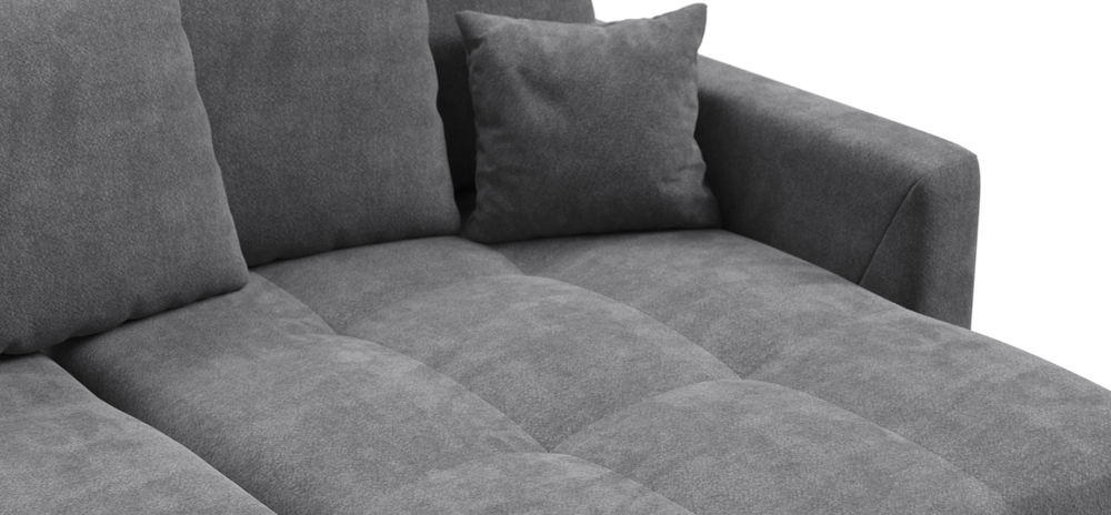 Угловой диван Босс Тренд Шенилл Клауд графит