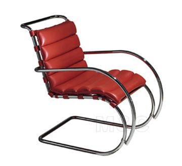 кресло mr side armchair (кожа) (by Steel Arts)