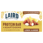 Laird Superfood, Протеиновый батончик + адаптогены, лимон и миндаль, 10 пакетиков по 45 г (1,6 унции)