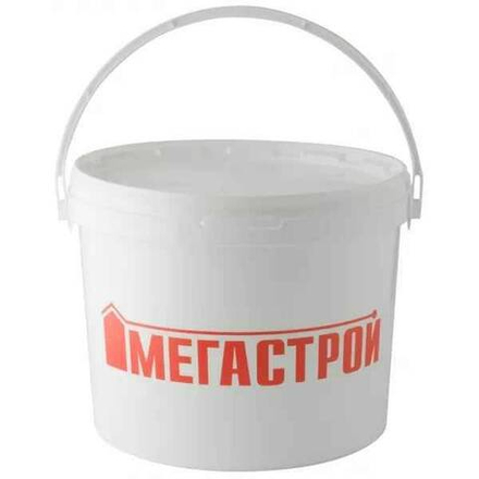 Ведро 11,6л c крышкой Мегастрой (белое)