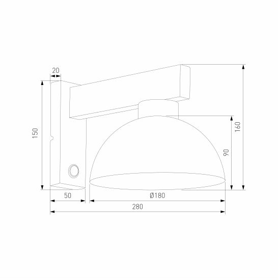 4961 / настенный светильник / Oslo