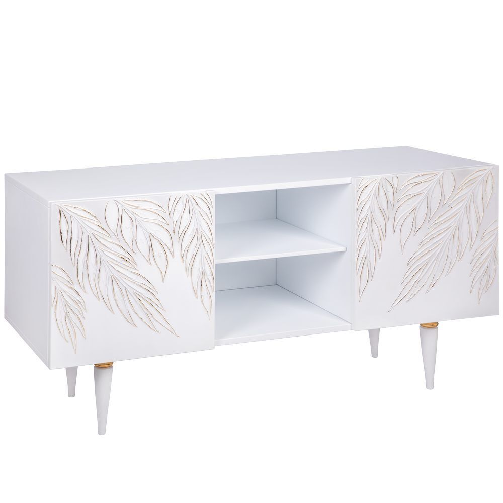 Тумба под ТВ Тропик 117см Классика Айс Голд