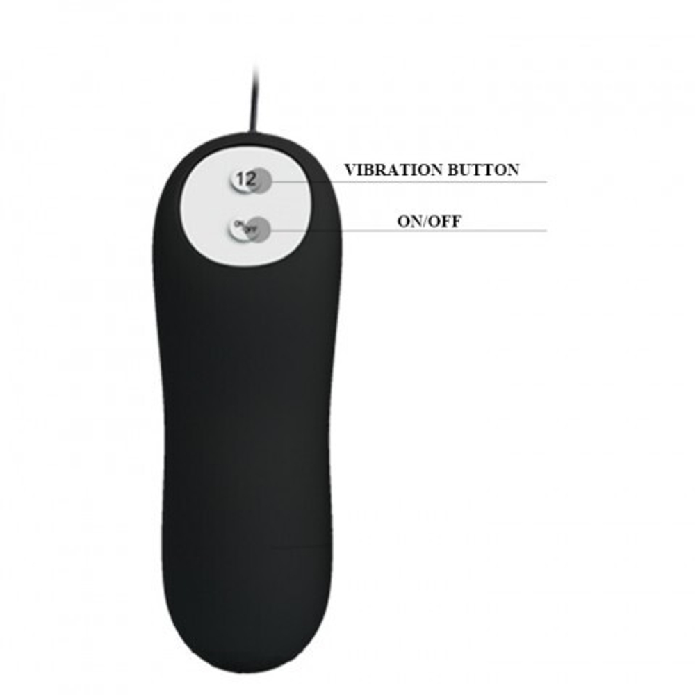 Анальный плаг с вибрацией (12 режимов)