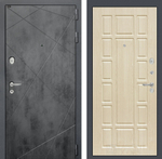 Дверь входная Лабиринт LOFT  12  Беленый дуб  металлическая