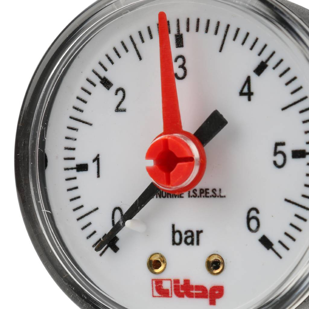 Манометр с радиальный подключением, 6 Бар, 1/4" дюйма, ITAP, 482R