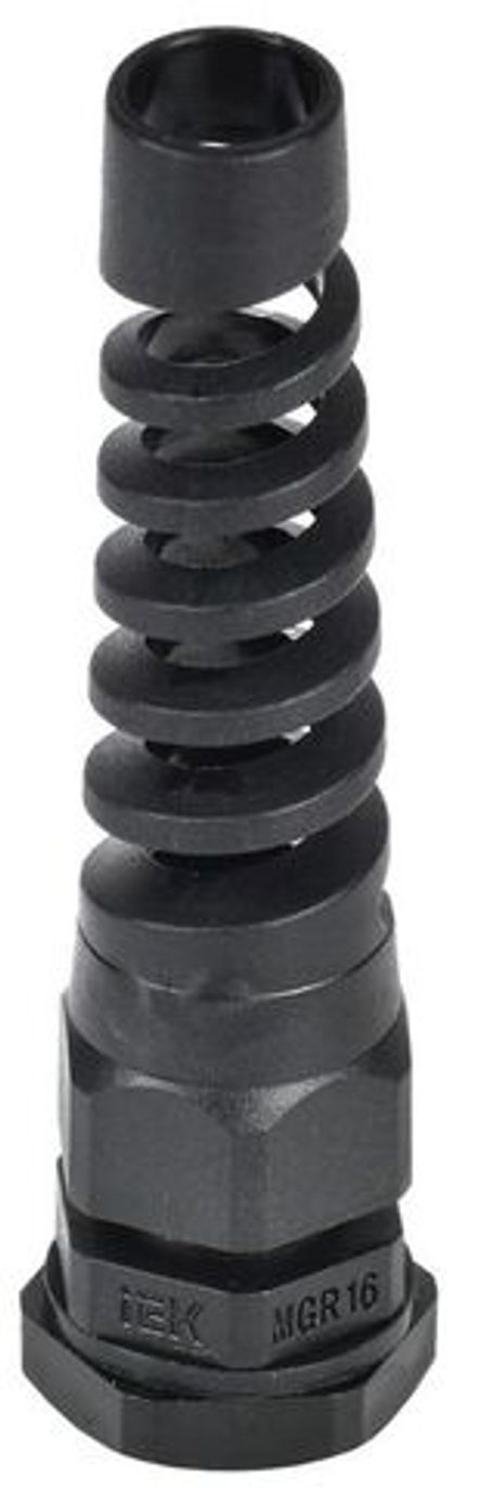 Сальник MGR16 d4-8мм IP68 с гибким отводом черн. IEK YSA23-06-16-68-K02