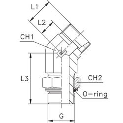 Штуцер FRG45 DL18 BSP 1/2 (корпус)
