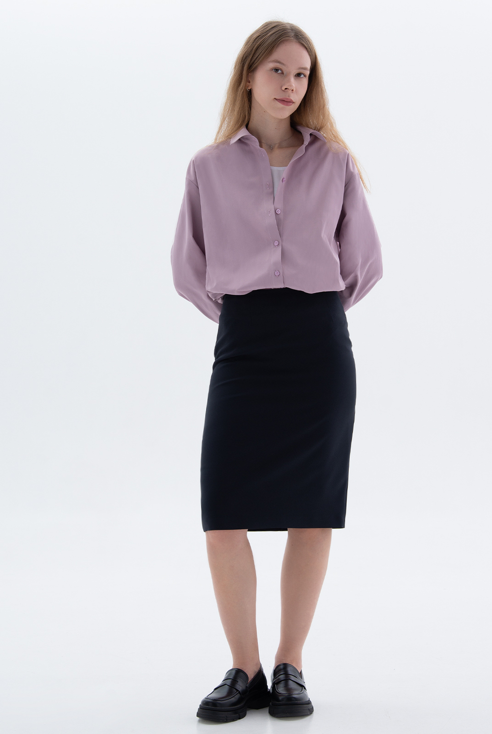 Юбка карандаш 1328Ла, Тёмно тёмно син #70ТТСи011328Ла