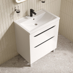 Тумба с умывальником IDDIS Ray, напольная, 70 см, белый, RAY70WFi95K