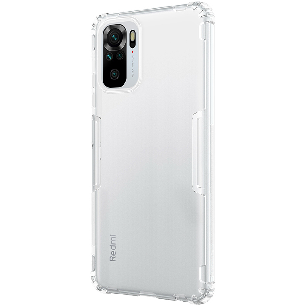 Мягкий чехол прозрачный от Nillkin Nature TPU для Xiaomi Redmi Note 10 и Poco M5s с 2021 года