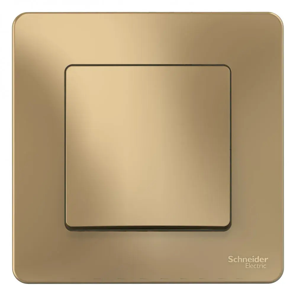 BLANCA С/У 1-клавишный ВЫКЛЮЧАТЕЛЬ (сх.1), 10А, 250В, ТИТАН