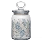 Банка с крышкой ЛИВС 860 мл 3 цв. (рис.41548)