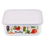 Лоток эмал Veggies 1,0л квадр пласт/кр TM Appetite