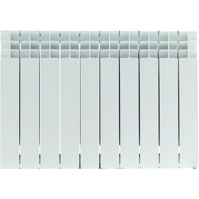 Радиатор биметаллический STOUT TITAN 500 - 11 секций (подключение боковое, цвет белый)