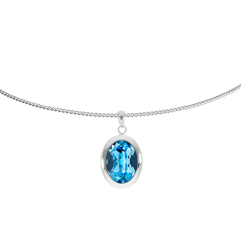 Колье Qudo Tivola Aquamarine 404527.1 BL/S